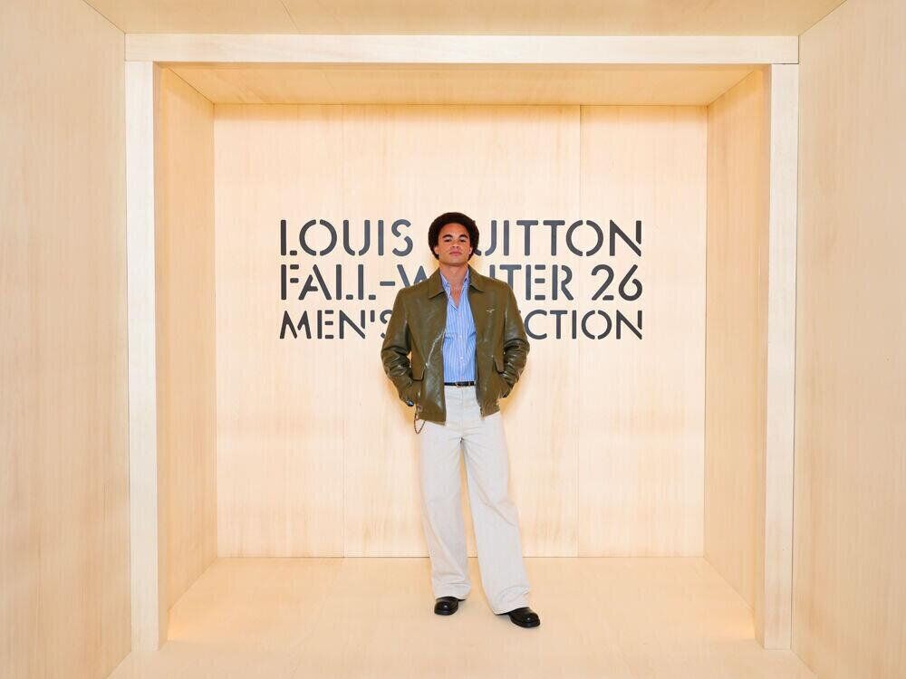 Théo Christine au défilé Louis Vuitton homme automne-hiver 2026-2027