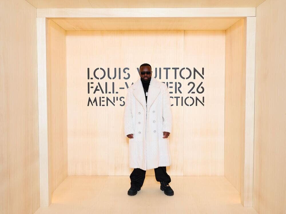 Maitre Gims au défilé Louis Vuitton homme automne-hiver 2026-2027