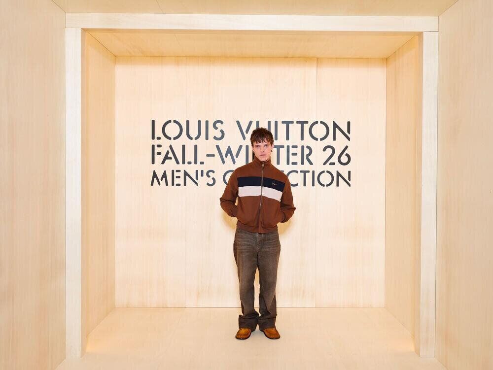 Finn Bennett au défilé Louis Vuitton homme automne-hiver 2026-2027