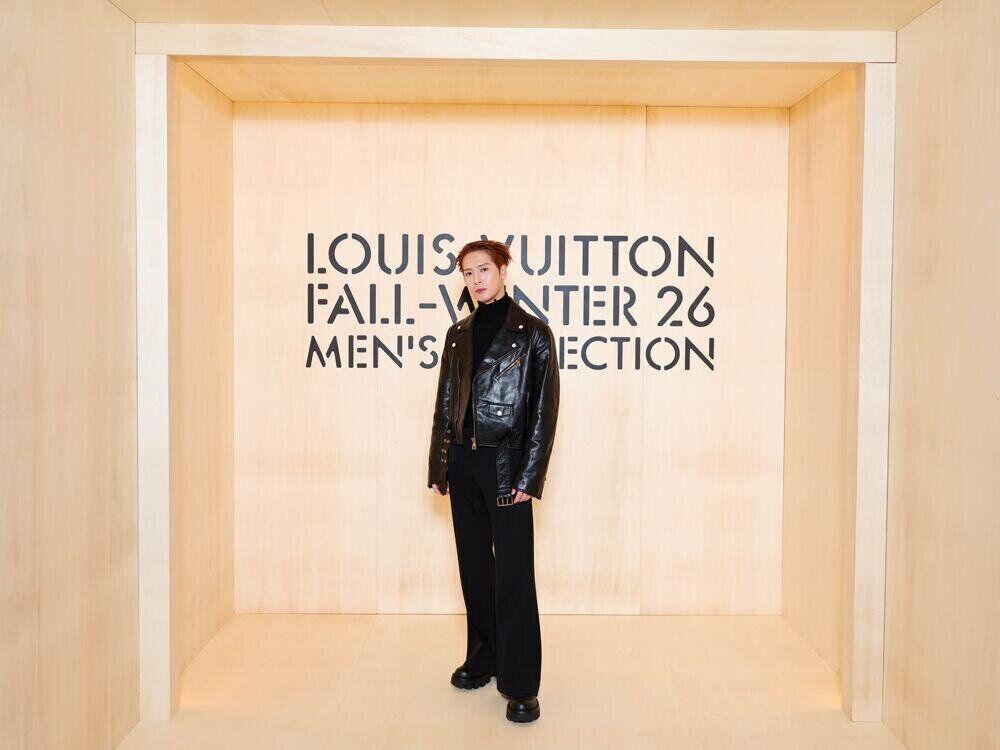 Jackson Wang au défilé Louis Vuitton homme automne-hiver 2026-2027