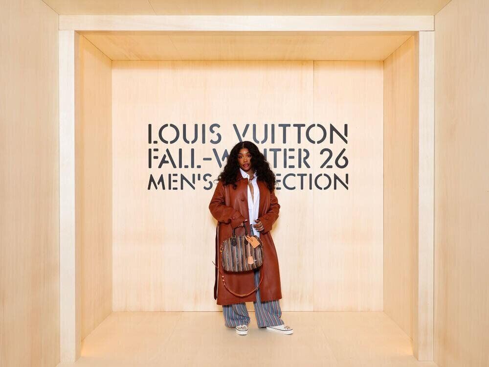 SZA au défilé Louis Vuitton homme automne-hiver 2026-2027