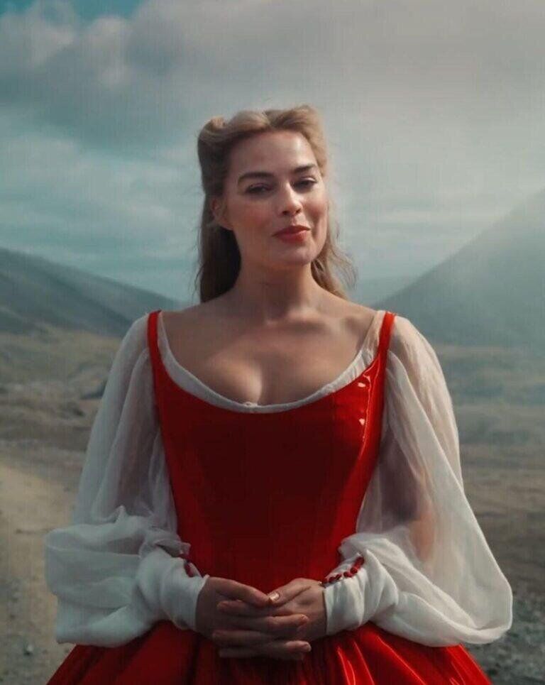 Margot Robbie dans le film Hurlevent (2026). © Warner Bros.