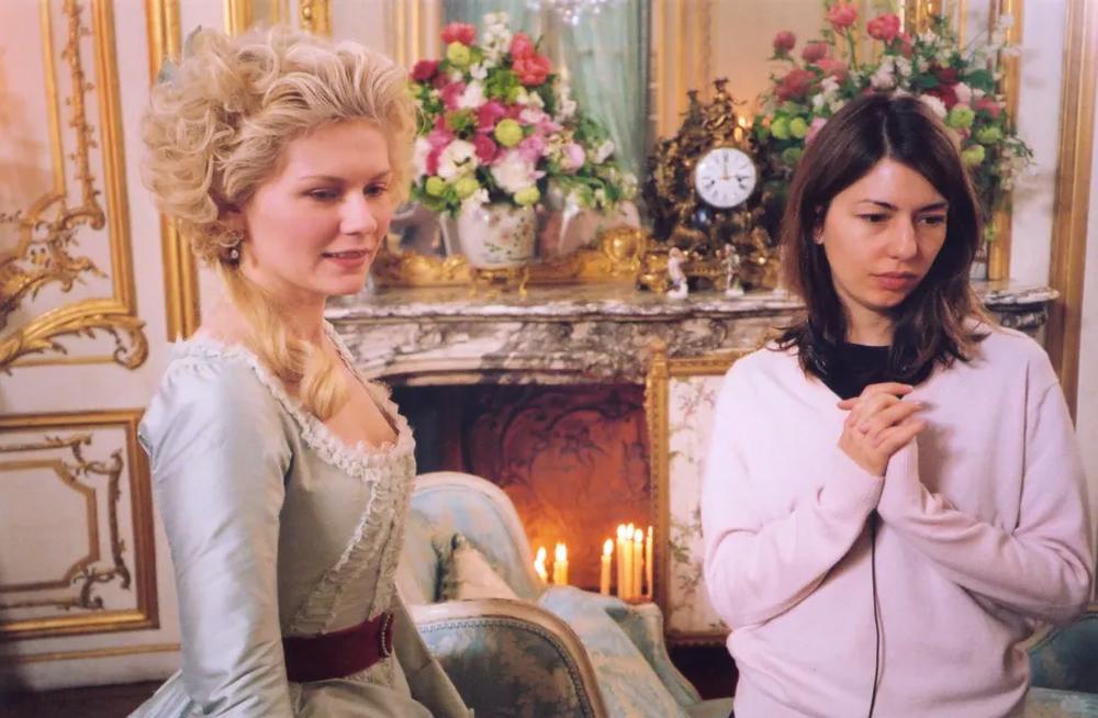 Sofia Coppola et Kirsten Dunst pendant le tournage de "Marie Antoinette"