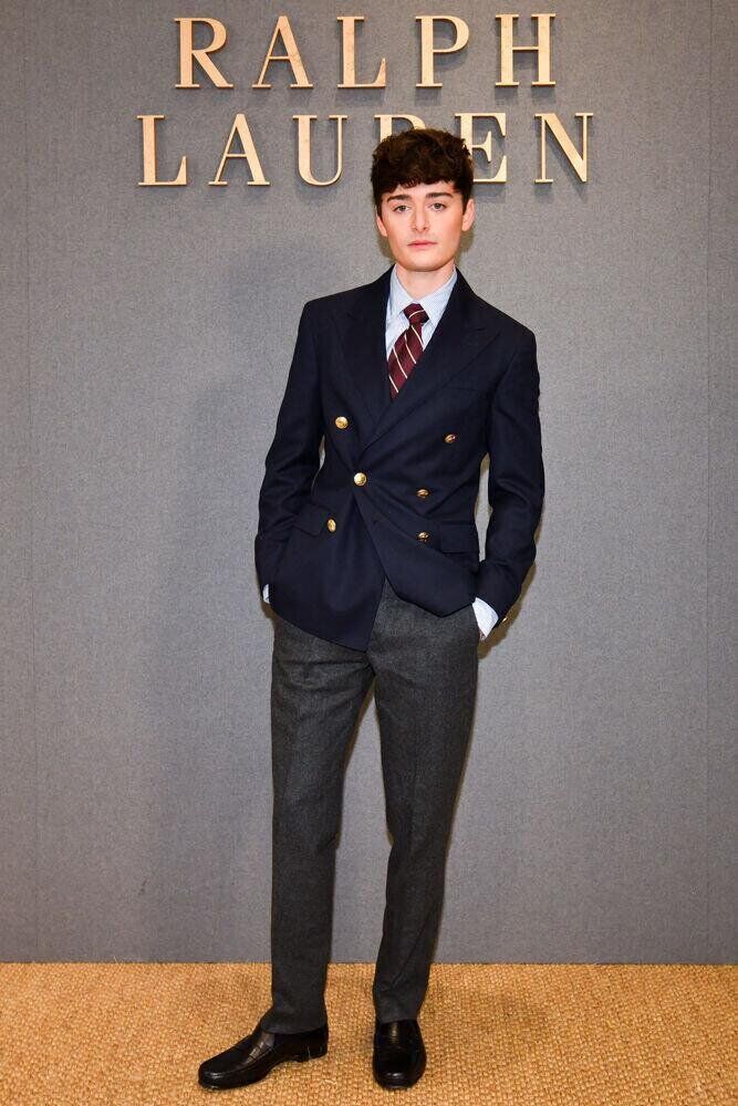Noah Schnapp au défilé Ralph Lauren homme automne-hiver 2026-2027.