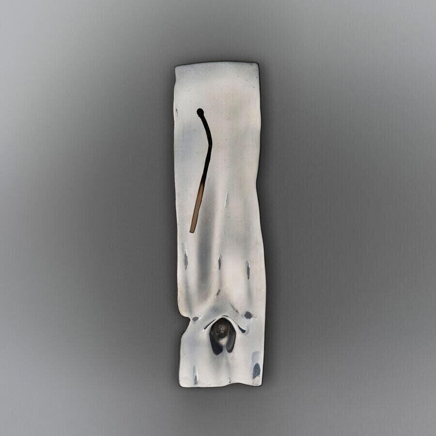porte-encens en étain nombril caron x atelier constant