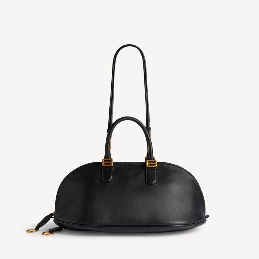 sac le bolero de balenciaga en cuir noir