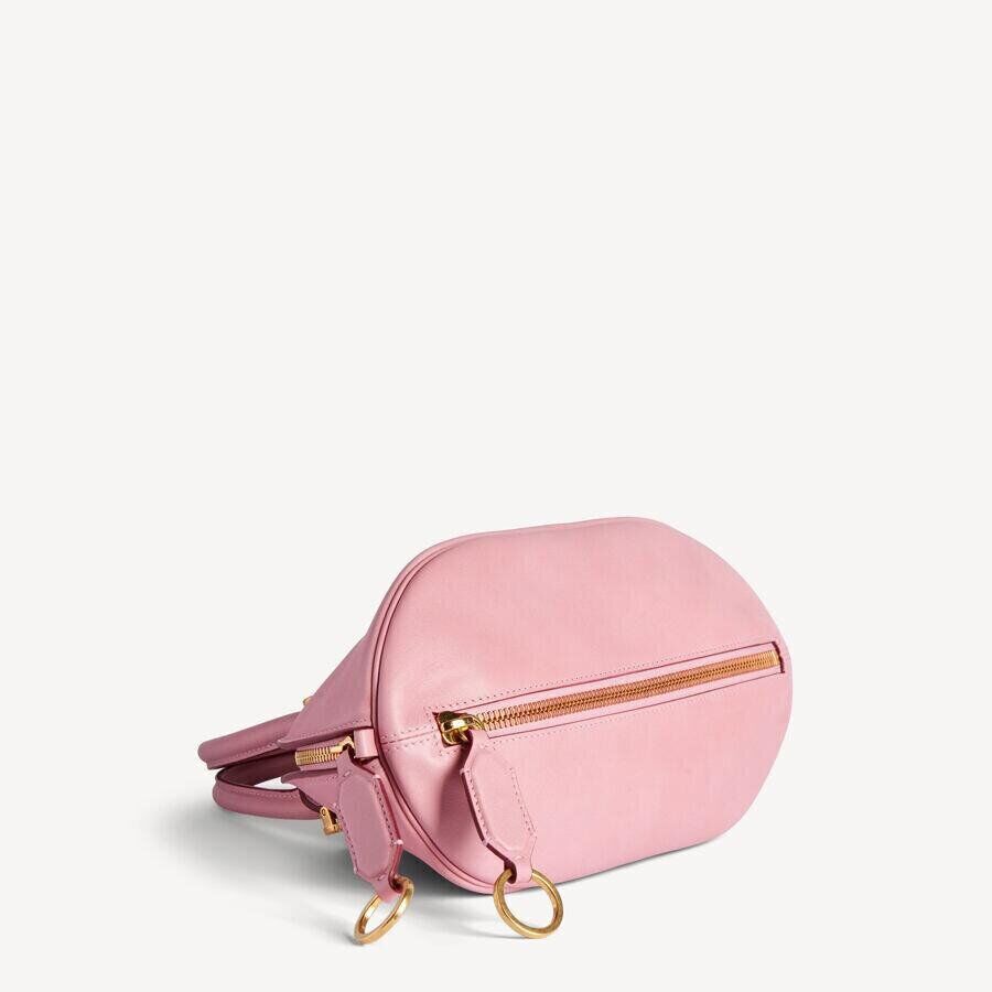 sac le bolero de balenciaga en cuir rose