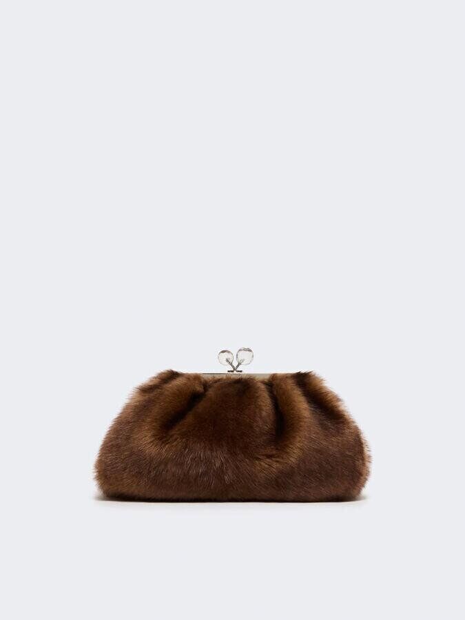 pochette pasticcino en fourrure max mara
