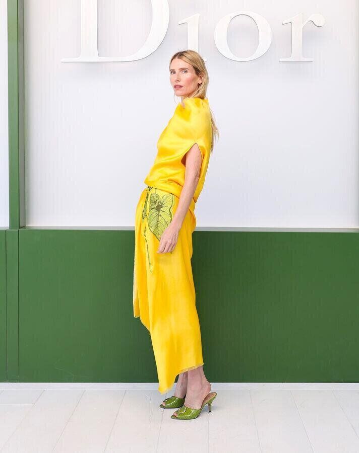 dree hemingway au defile dior automne-hiver 2026-2027 à la fashion week de paris