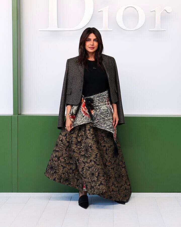 Priyanka Chopra Jonas au defile dior automne-hiver 2026-2027 à la fashion week de paris