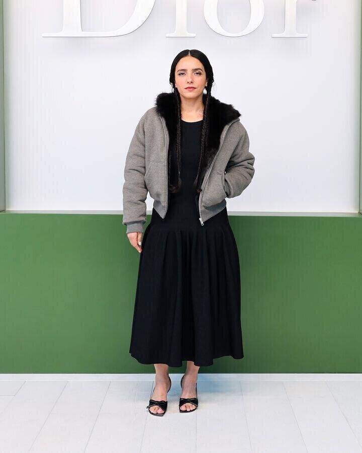hafsia herzi au defile dior automne-hiver 2026-2027 à la fashion week de paris