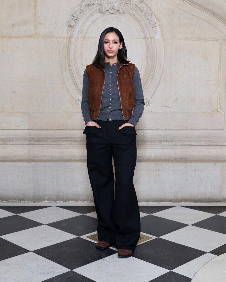 nadia melliti au défilé dior homme automne-hiver 2026-2027 pendant la fashion week de paris