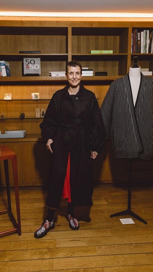 sarah andelman au diner kenzo homme automne-hiver 2026-2027.