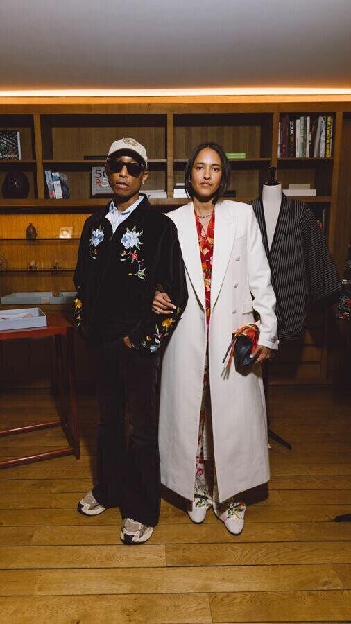 pharrell et helen williams au diner kenzo homme automne-hiver 2026-2027
