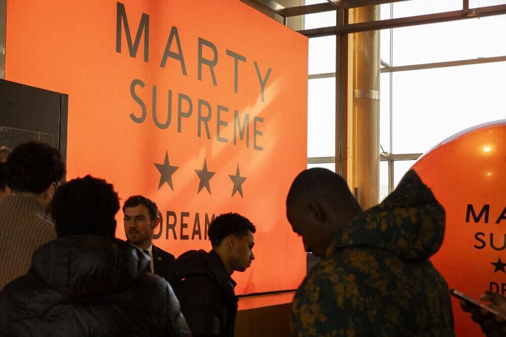Le pop-up store Marty Supreme à Paris, le 4 février 2026 © Nathan Merchadier pour Numero.com.