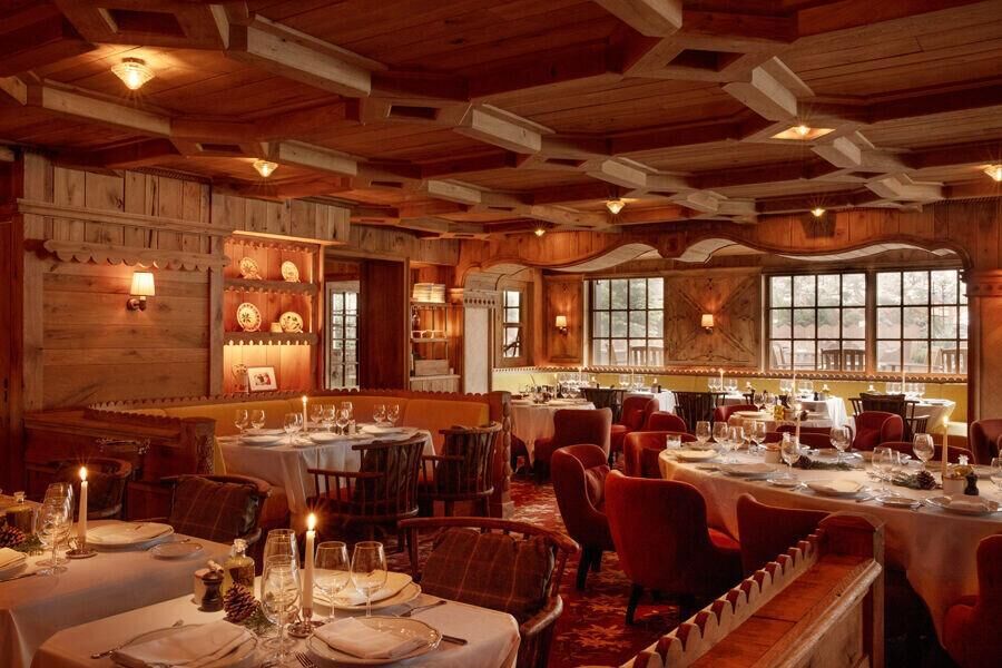restaurant loulou dans hotel fouquet's courchevel