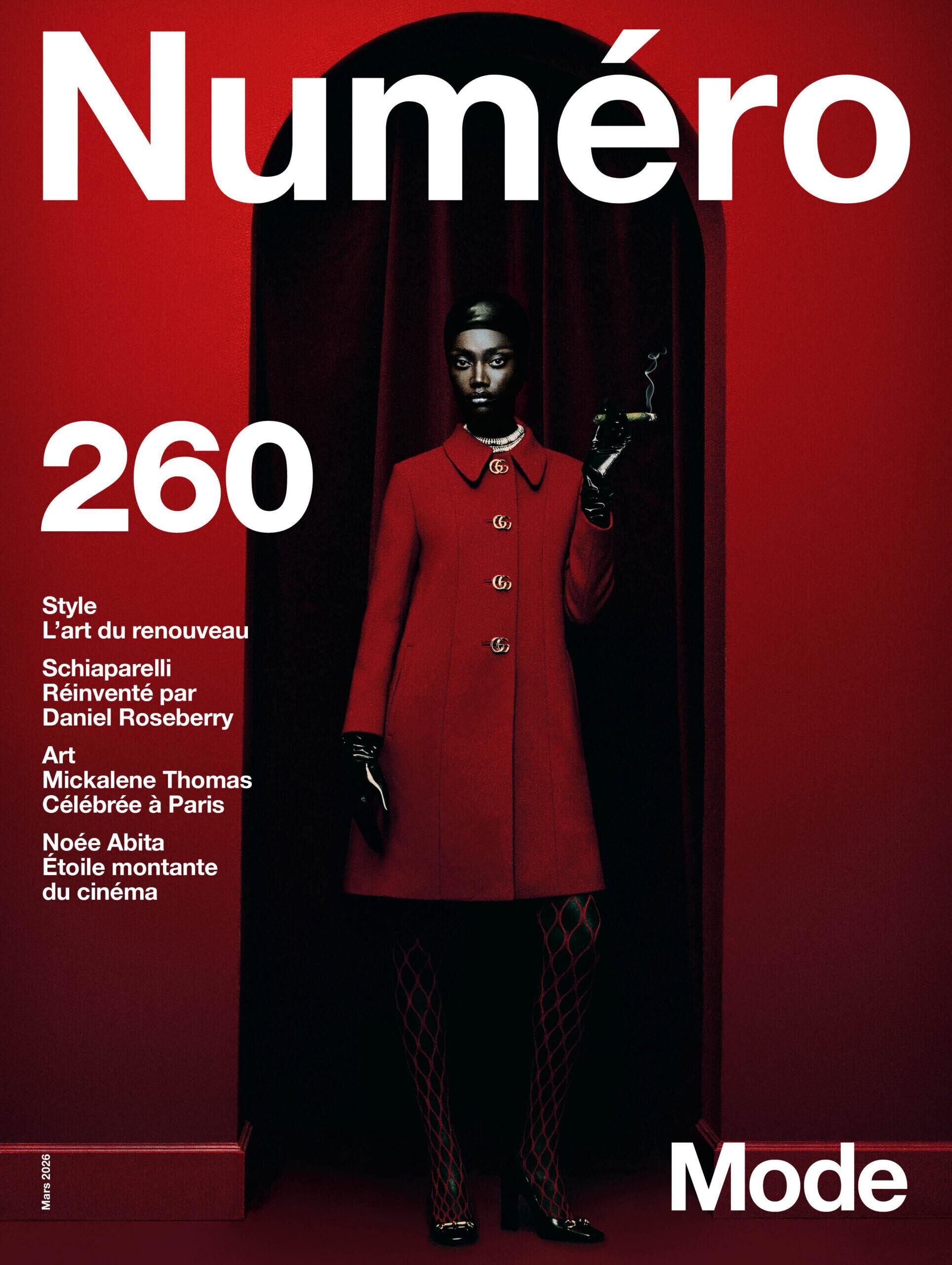 Fatou Kebbeh photographed by Kenny Germé for the cover of Numéro magazine 260 March 2026.