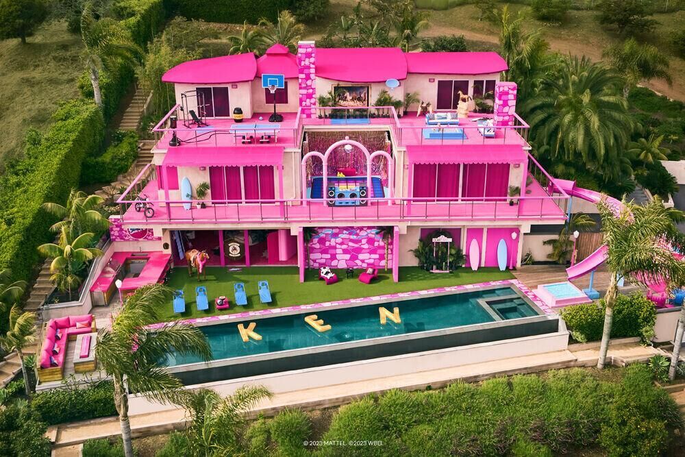 La maison de Barbie Airbnb.