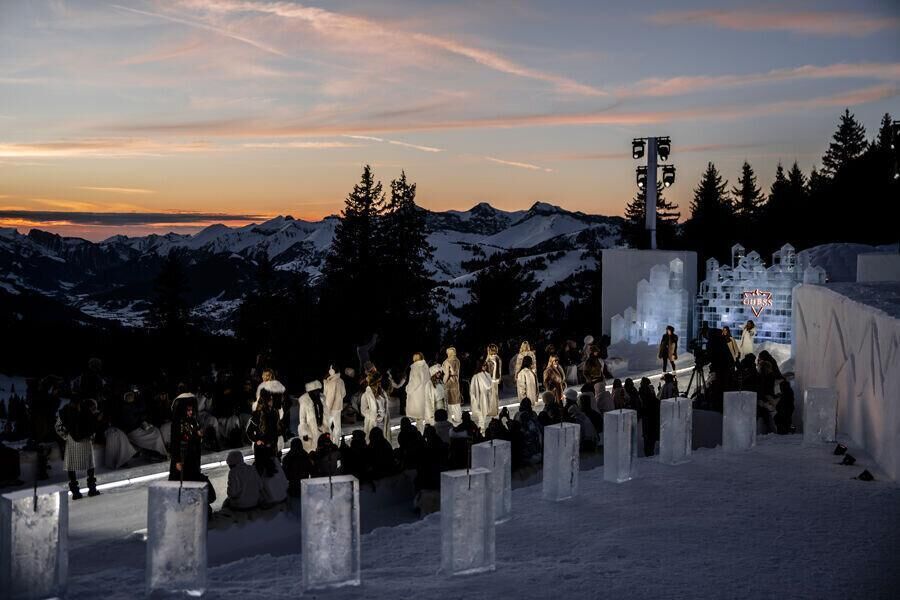 Guess Fall/Winter 2026-2027 show in Gstaad