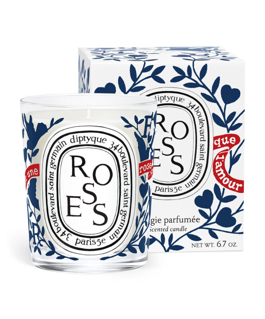Diptyque, bougie Roses, Saint-Valentin