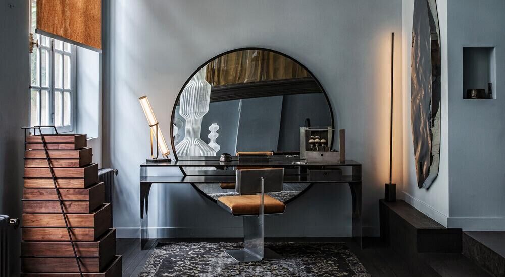 Le salon de coiffure d'Etienne Sekola dans le Marais à Paris.