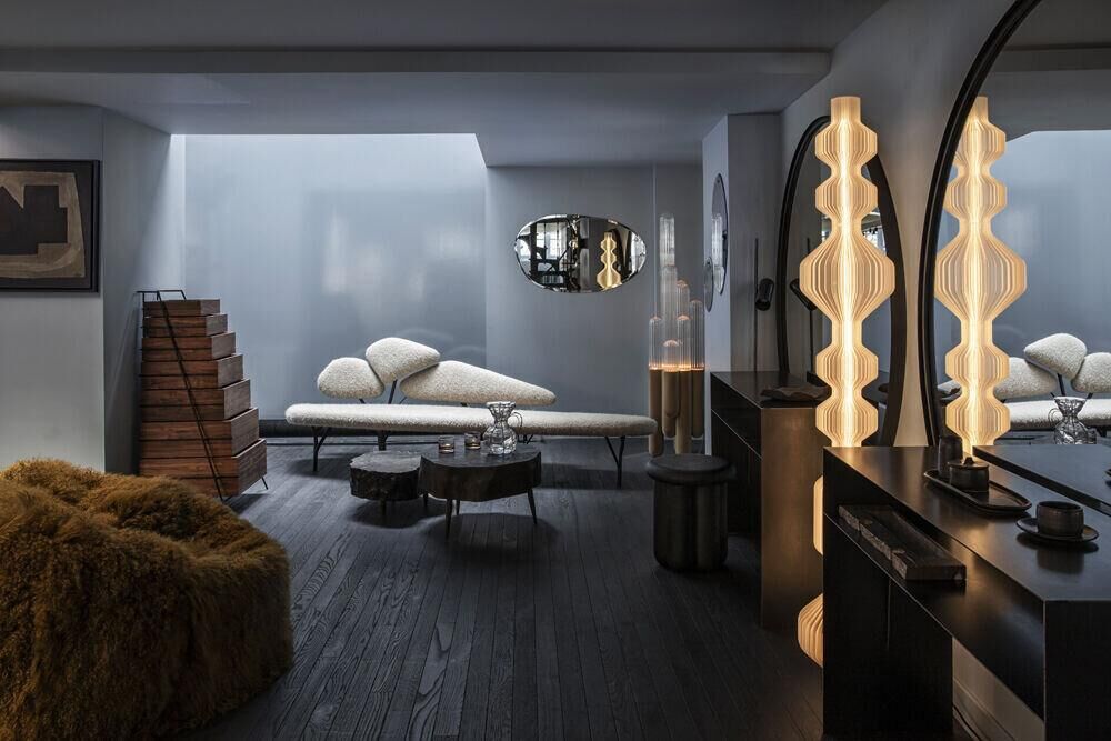 Le salon de coiffure d'Etienne Sekola dans le Marais à Paris.
