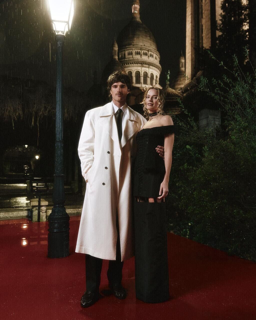 Jacob Elordi et Margot Robbie durant l’after party du film “Hurlevent” (2026) à Paris, le 2 février 2026. © Pierre Mouton / Warner Bros.