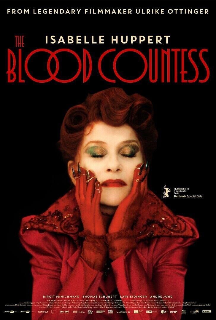 L'affiche du film The Blood Countess avec Isabelle Huppert.