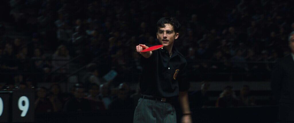 Timothée Chalamet dans le film Marty Supreme (2026). © A24.