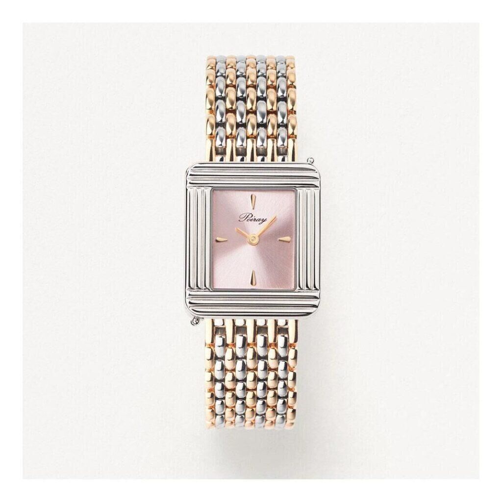montre or jaune et or blanc poiray