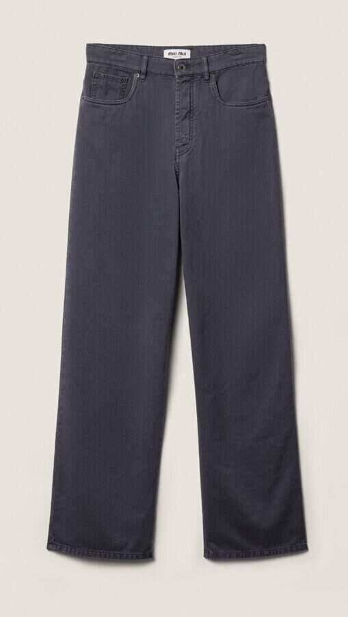 jean baggy taille basse tendance miu miu