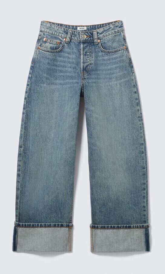 jean baggy taille basse tendance weekday