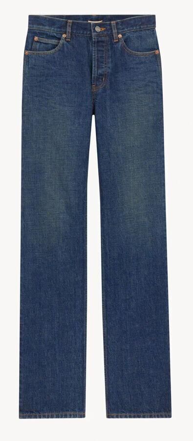 jean droit taille basse tendance saint laurent