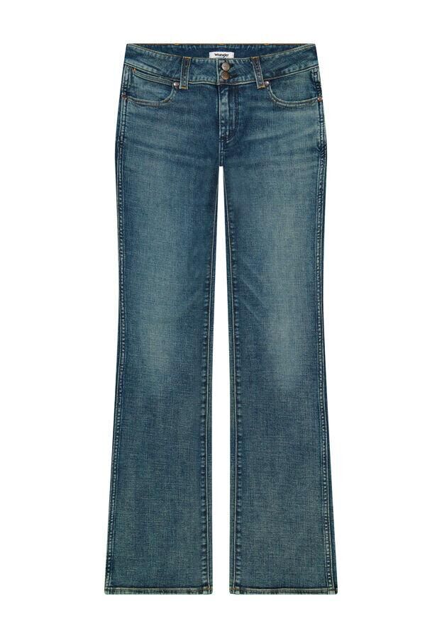 jean droit taille basse tendance wrangler