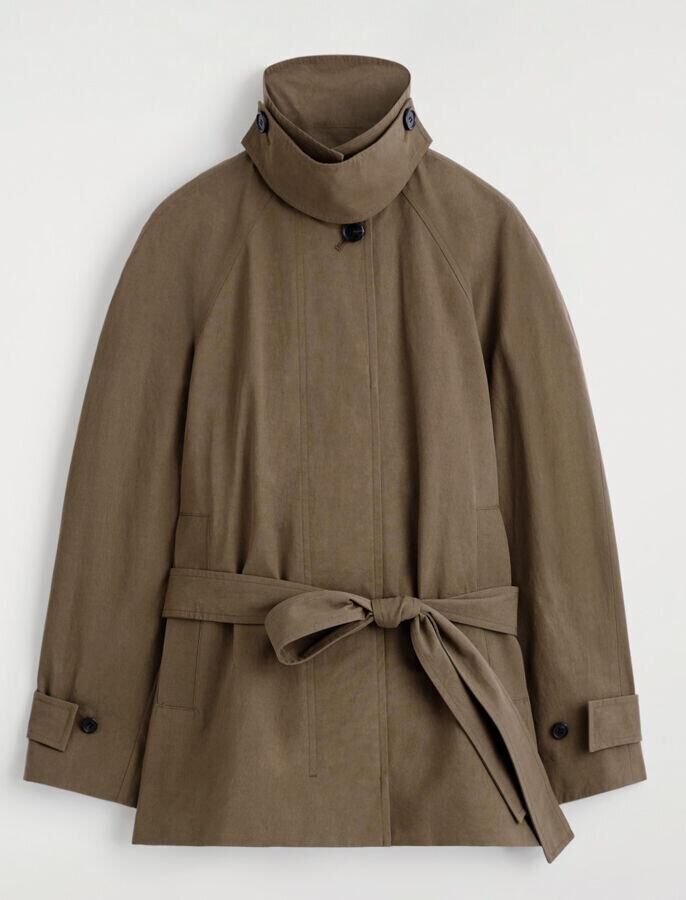 veste en coton façon trench coat cos