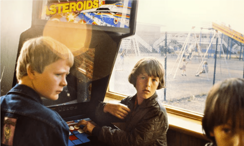 Barry Lewis, Uniquely challenging … Asteroids invade Butlins, Skegness, reprinted in 2025. © Barry Lewis/Philharmonie de Paris.