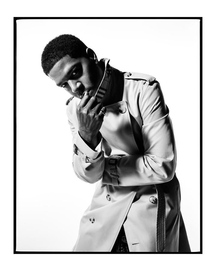 kid cudi pour la campagne burberry trench