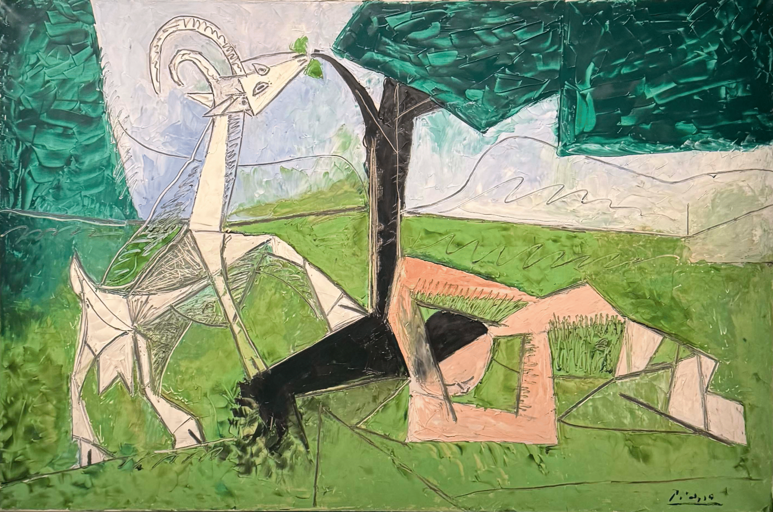 Pablo Picasso, Le Printemps, 20 mars 1956. Huile sur toile.