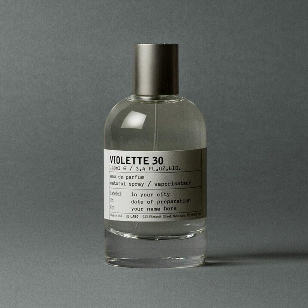 Les indispensables beauté de la semaine. Violette 30, eau de parfum, Le Labo