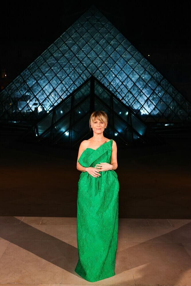 Marina Foïs en Louis Vuitton.