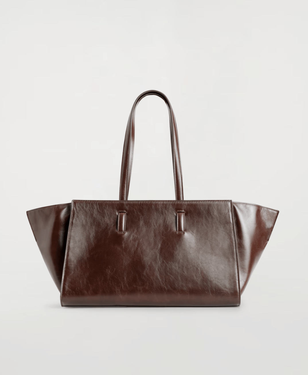 le sac monument de cos en cuir marron