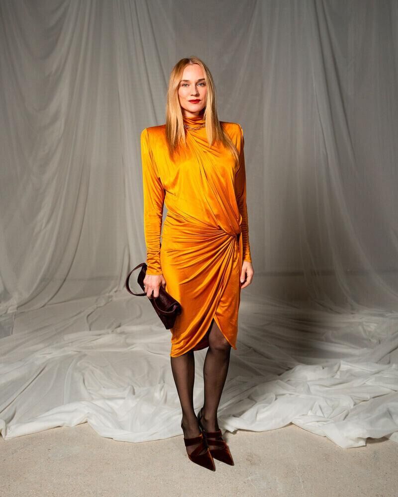 diane kruger au défilé balmain automne-hiver 202-2027 à la fashion week de paris