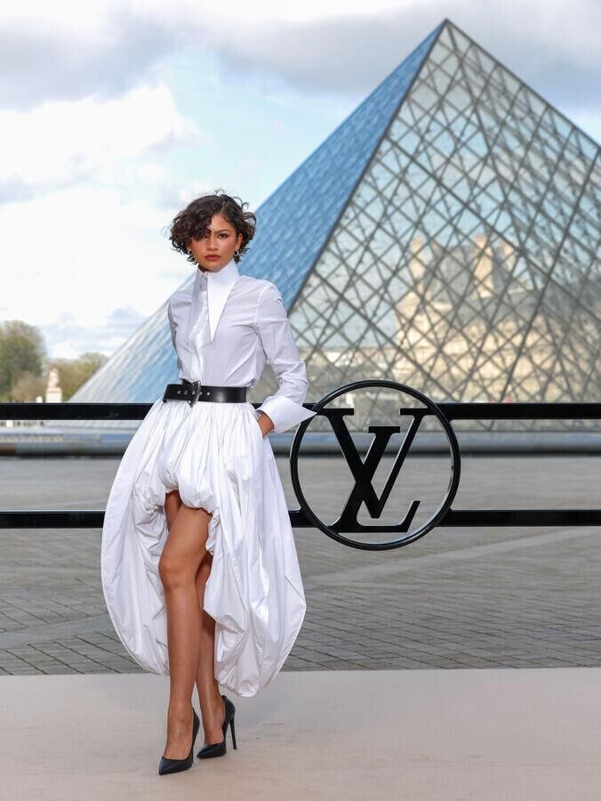 zendaya au defile louis vuitton automne-hiver 2026-2027 à la fashion week de paris