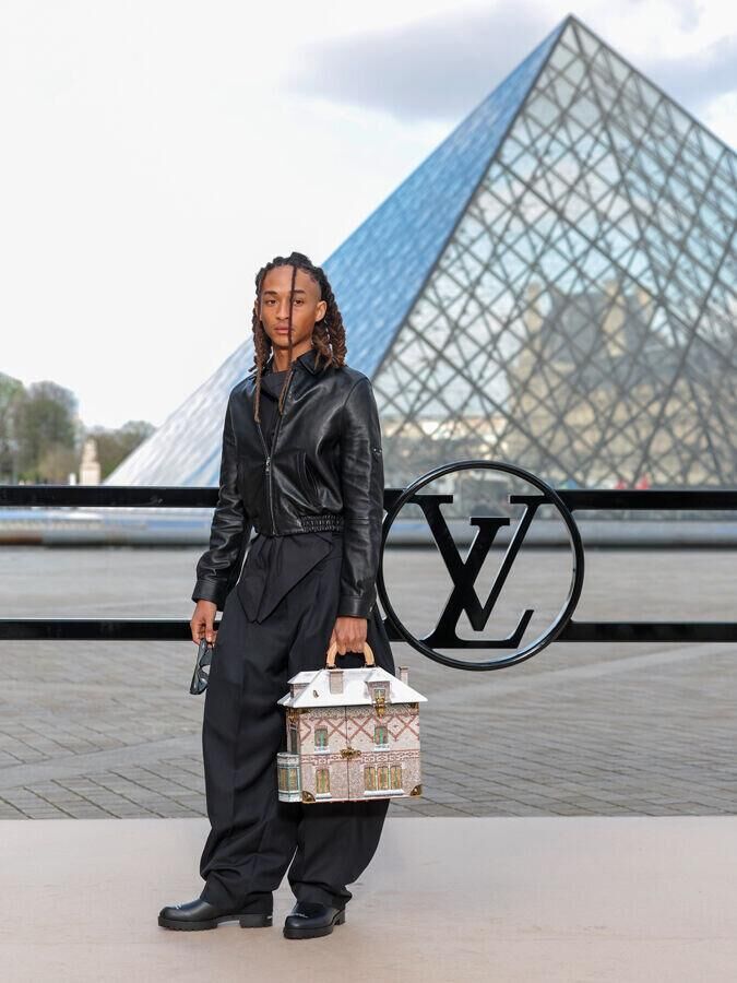 jaden smith au defile louis vuitton automne-hiver 2026-2027 à la fashion week de paris