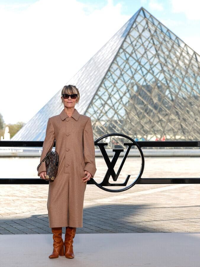 Marina Foïs au défilé louis vuitton automne-hiver 2026-2027 à la fashion week de paris