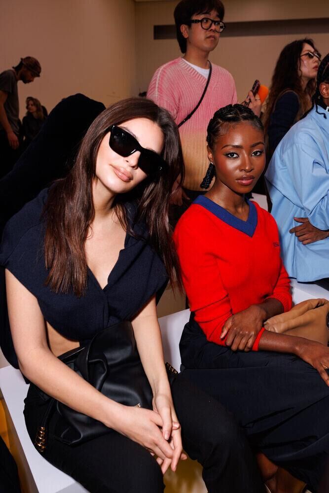 Emily Ratajkowski et Jayme Lawson au défilé Loewe automne-hiver 2026-2027