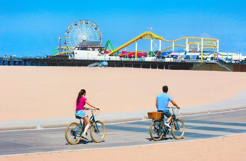 un voyage à Santa Monica en California.