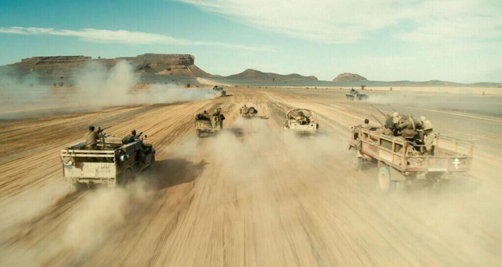 Le film La Bataille de Gaulle : L’âge de fer (2026). © Pathé Films - TF1 Films Production - Belvédère - Auvergne Rhône Alpes Cinéma..
