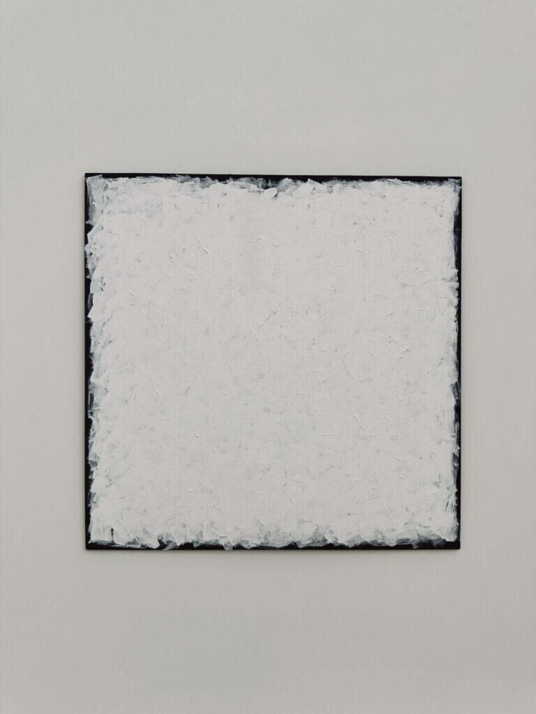 Peinture de Robert Ryman. © Thibaut Wychowanok.