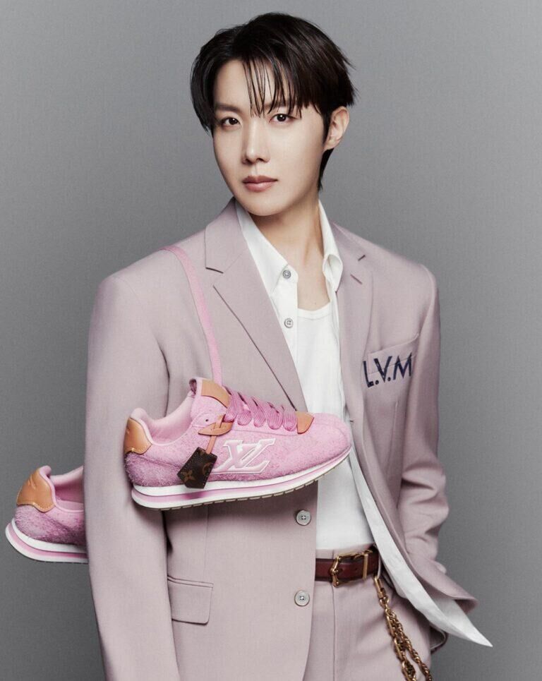 Les sneakers Louis Vuitton Buttersoft de j-hope.